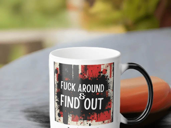 Personalized FAFO Mug | Customizable Splatter Art Cup - Iron Phoenix GHG