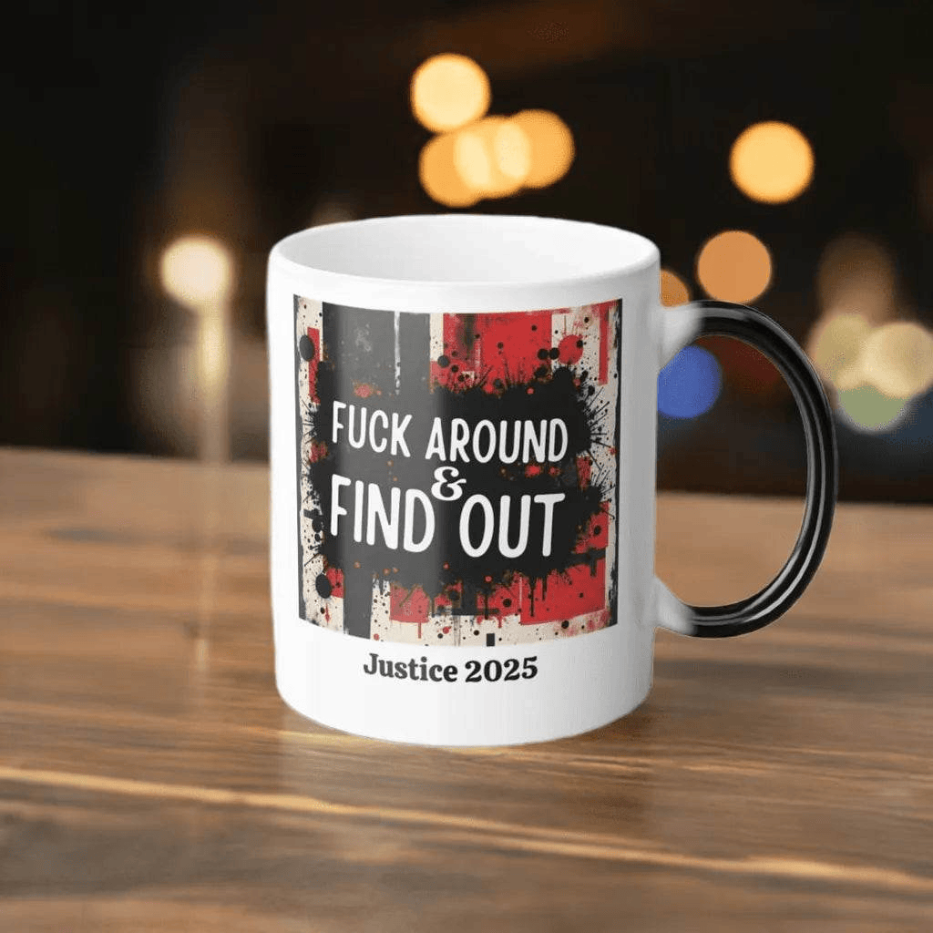 Personalized fafo Mug | Customizable Splatter Art Cup