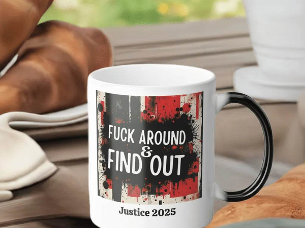 Personalized FAFO Mug | Customizable Splatter Art Cup - Iron Phoenix GHG