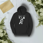 Current Mood Low Battery Hoodie - Black Front Close-up | Our Phoenix Rise