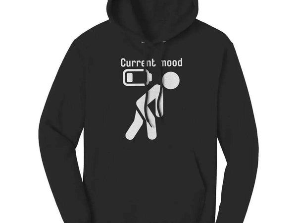 Funny "Current Mood" Gamer Dark Hoodie - Iron Phoenix GHG