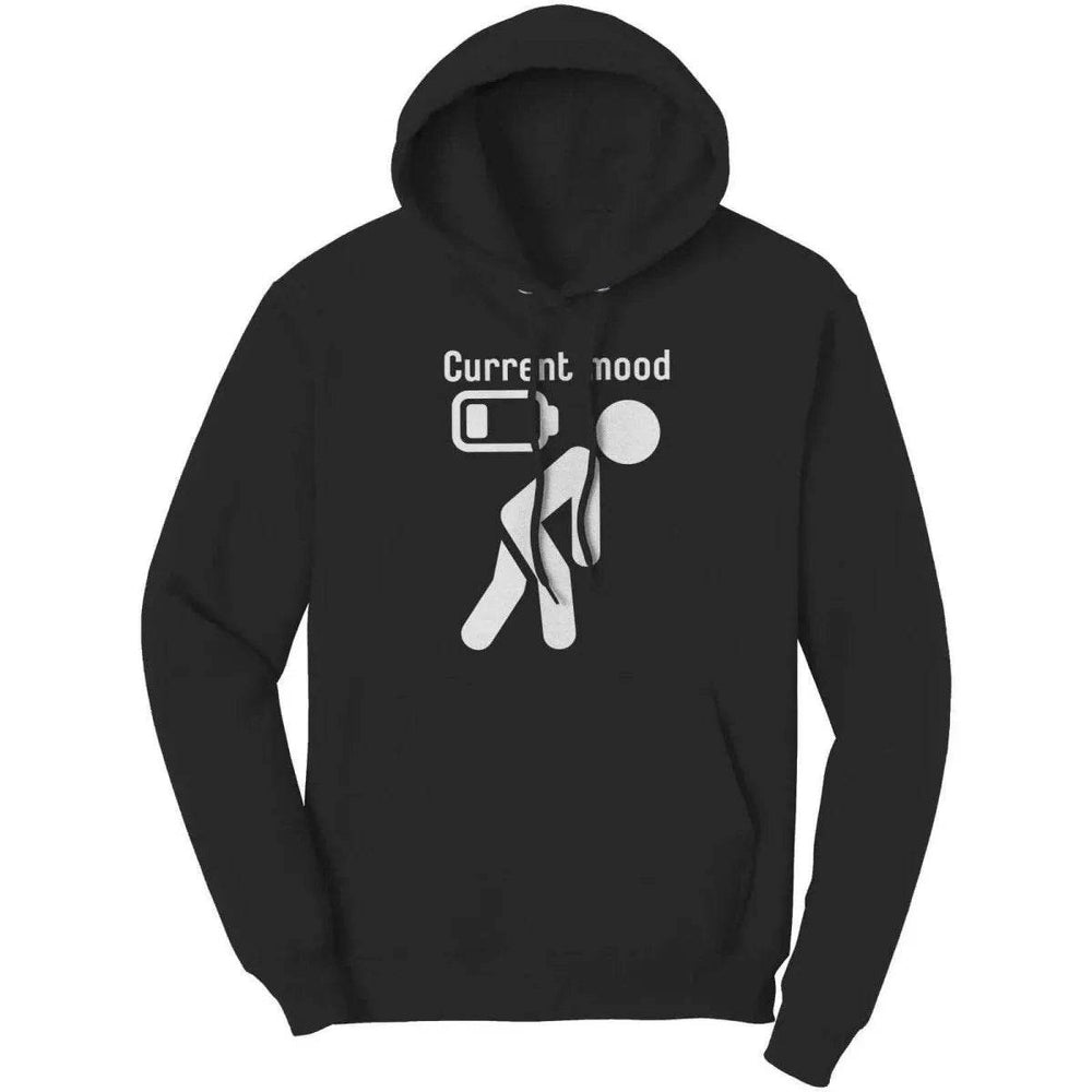 Current Mood Low Battery Hoodie Multi-color S-5XL Green