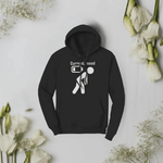 Current Mood Low Battery Hoodie - Black Fabric Texture | Our Phoenix Rise