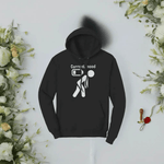 Current Mood Low Battery Hoodie - Black On Model Display | Our Phoenix Rise