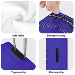 Custom Gamer Luggage Cover | Family Rules Travel Protector