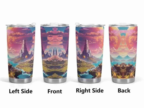 Fantasy Landscape Tumbler | Gamer Adventure Travel Mug