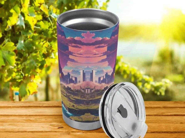 Fantasy Landscape Tumbler | Gamer Adventure Travel Mug