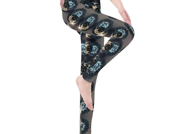 Celestial Dragon Leggings | Mythical Power Yoga Game Tights - Iron Phoenix GHG