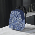 Fashion Backpack, Blue White, Eco-Friendly Style - Iron Phoenix GHG