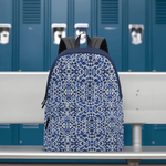 Fashion Backpack, Blue White, Eco-Friendly Style - Iron Phoenix GHG