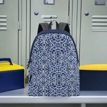 Fashion Backpack, Blue White, Eco-Friendly Style - Iron Phoenix GHG