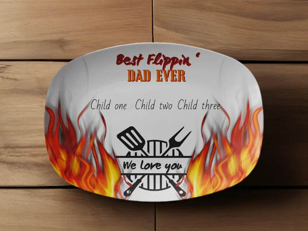Father’s Day Grilling Platter, Best Flippin’ Dad, Eco-Friendly - Iron Phoenix GHG