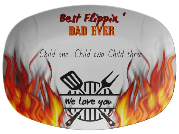 Father’s Day Grilling Platter, Best Flippin’ Dad, Eco-Friendly - Iron Phoenix GHG