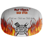 Fathers Day Grilling Platter, Flippin Dad, Eco-Friendly Detail 2 | Our Phoenix Rise