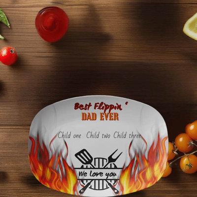 Father’s Day Grilling Platter, Best Flippin’ Dad, Eco-Friendly - Iron Phoenix GHG