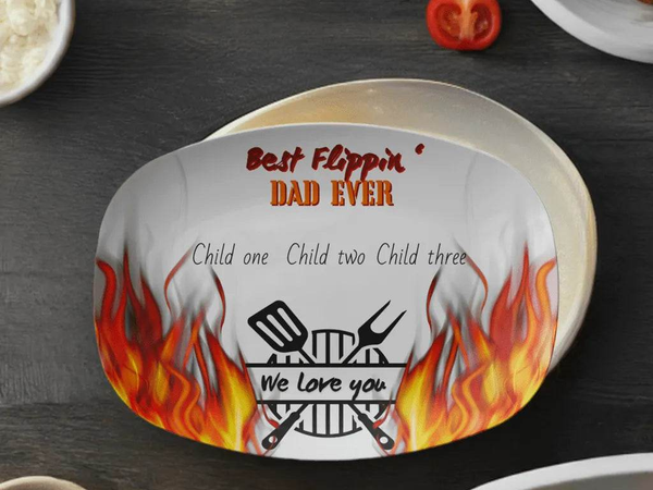 Father’s Day Grilling Platter, Best Flippin’ Dad, Eco-Friendly - Iron Phoenix GHG