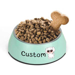 Personalized Photo Pet Bowl - Pink base and detached stainless steel insert | Our Phoenix Rise