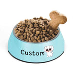 Personalized Photo Pet Bowl - Pink bowl from top angle | Our Phoenix Rise