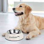 Personalized Photo Pet Bowl - Side view of pink bowl with personalized image | Our Phoenix Rise