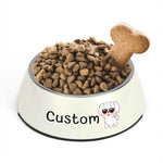Personalized Photo Pet Bowl - Empty pink bowl with stainless steel insert | Our Phoenix Rise