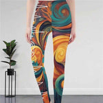 Gamer Floral Print Leggings | Heartbeat Yoga and Game Tights