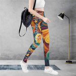 Gamer Floral Print Leggings | Heartbeat Yoga and Game Tights