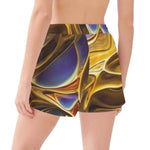 Liquid Gold Athletic Shorts - Rear view during activity | Our Phoenix Rise