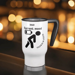 Funny Dad Sleepwalking Travel Mug - 14oz Gift for Gamer Fathers - Iron Phoenix GHG