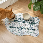 Funny Gamer Pet Food Mat - Alternative lifestyle setup | Our Phoenix Rise