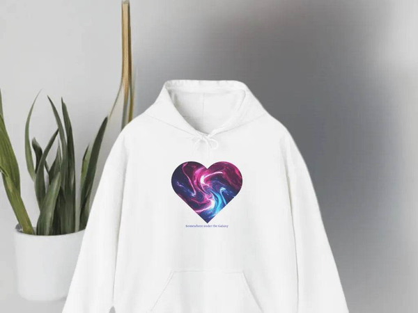 Galaxy Heart Hoodie - Cosmic Gamer Apparel - Iron Phoenix GHG