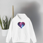 Galaxy Heart Hoodie - Cosmic Gamer Apparel - Iron Phoenix GHG