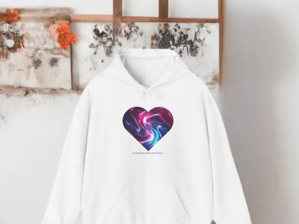 Galaxy Heart Hoodie - Cosmic Gamer Apparel - Iron Phoenix GHG