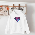 Galaxy Heart Hoodie - Cosmic Gamer Apparel - Iron Phoenix GHG