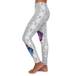 Galaxy Leggings with Heart Patches Detail 8 | Our Phoenix Rise