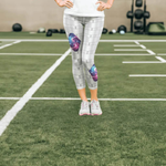 Galaxy Leggings with Heart Patches - Iron Phoenix GHG