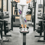 Galaxy Leggings with Heart Patches Detail 3 | Our Phoenix Rise