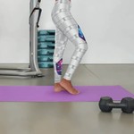 Galaxy Leggings with Heart Patches - Iron Phoenix GHG