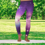 Galaxy Print Leggings - Vibrant cosmic pattern for unique style | Our Phoenix Rise