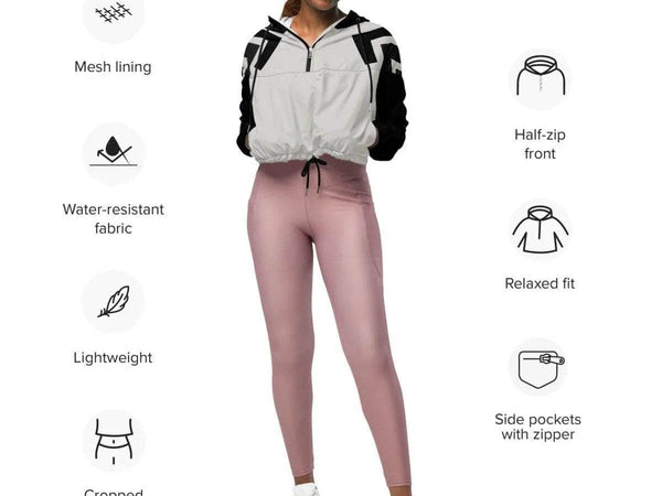 "Gamer Geo" Cropped Windbreaker | Iron Phoenix GHG - Iron Phoenix GHG