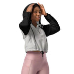 Gamer Geo Geometric Cropped Windbreaker - Three Quarter View Detail | Our Phoenix Rise
