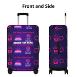 Personalized Gamer Luggage Cover - front and side view on suitcases | Our Phoenix Rise