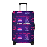 Personalized Gamer Luggage Cover | Eat Sleep Game Repeat - Iron Phoenix GHG