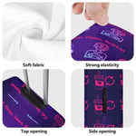 Personalized Gamer Luggage Cover | Eat Sleep Game Repeat
