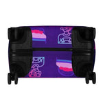 Personalized Gamer Luggage Cover - top handle opening detail | Our Phoenix Rise