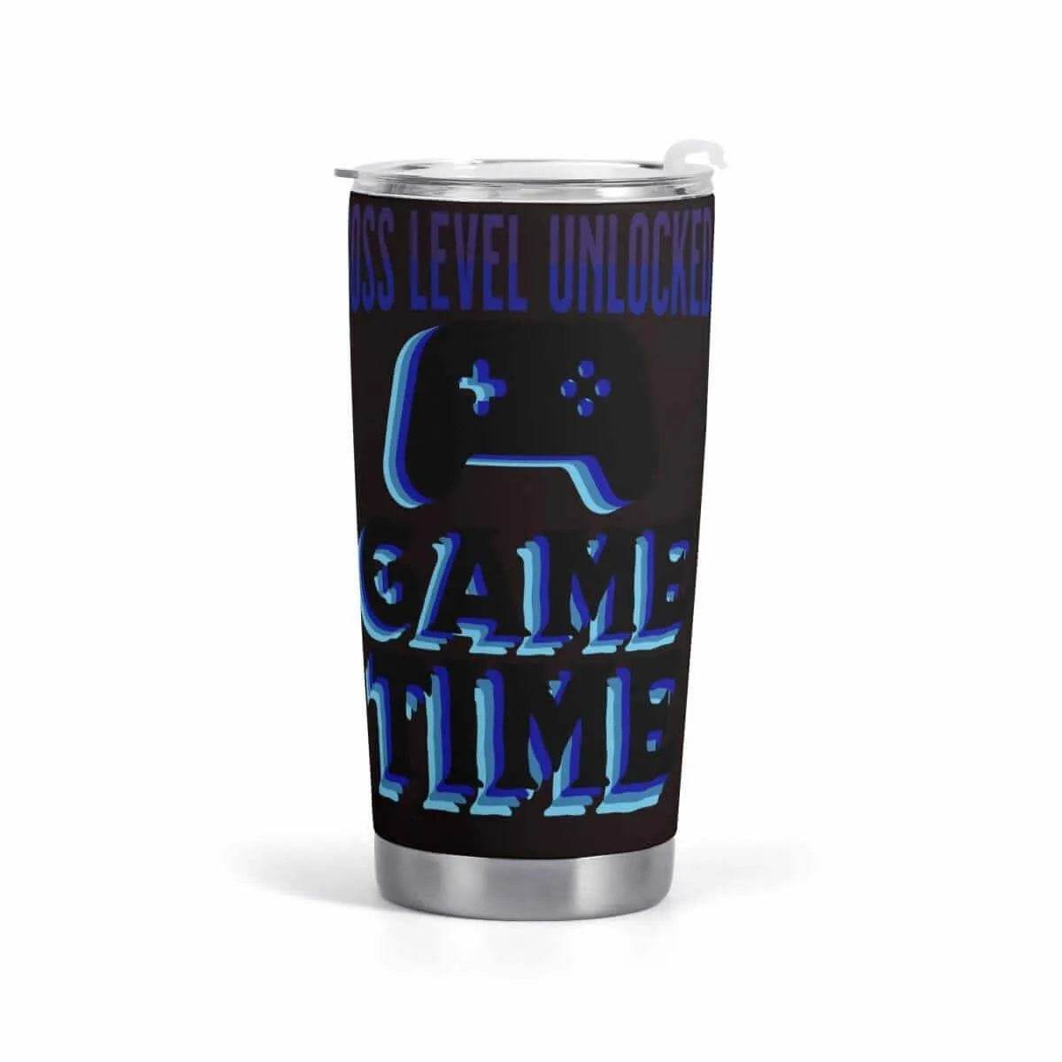 Gamer Insulated Travel Mug Boss Level Unlocked