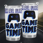 Gamer Travel Tumbler Boss Level Unlocked - Two tumblers with road and mountain background | Our Phoenix Rise