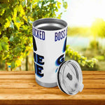 Gamer Travel Tumbler Boss Level Unlocked - Close up of 'Boss Level Unlocked' design | Our Phoenix Rise