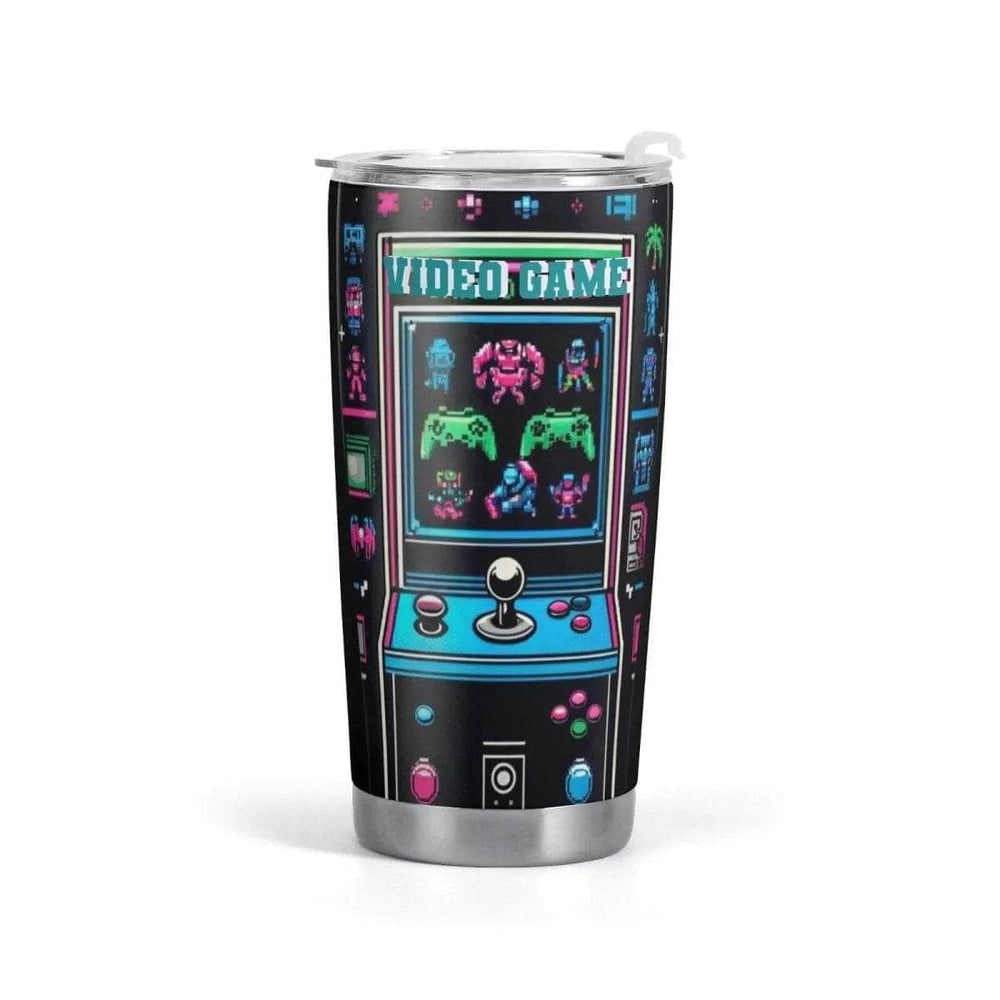 Retro Arcade Gamer Tumbler 1-4