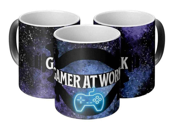 Gamer At Work Heat Changing Mug Shadowseeker | Iron Phoenix