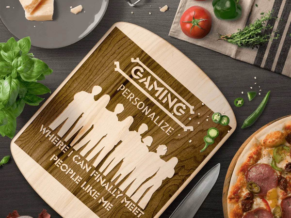 "Gamer Community" Personalized Cutting Board| Iron Phoenix GHG - Iron Phoenix GHG